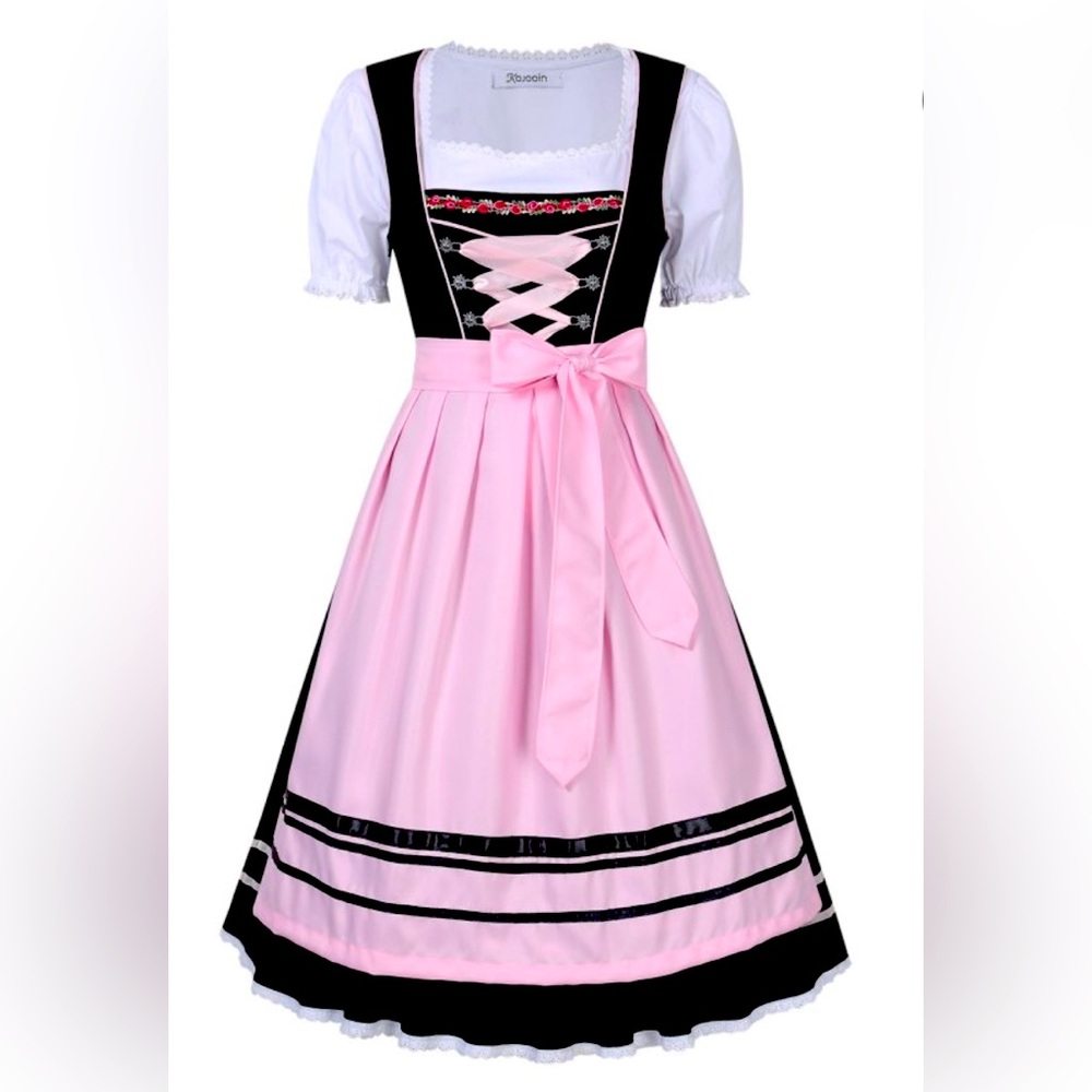 Oktoberfest Beautiful Pink Dirndl size S